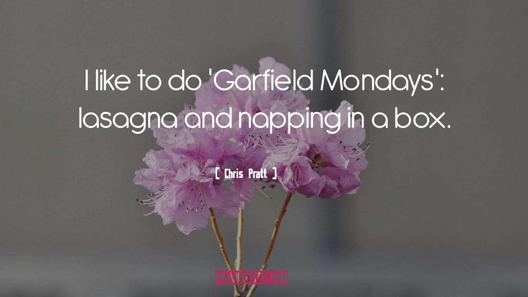 Garfield quotes by Chris Pratt
