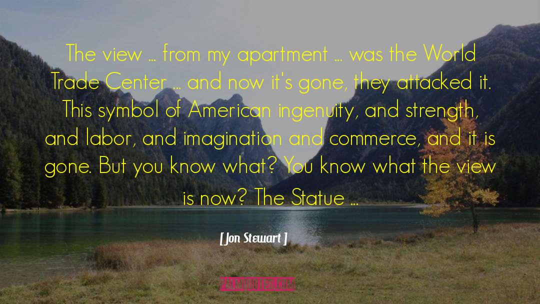Gargalo Statue quotes by Jon Stewart