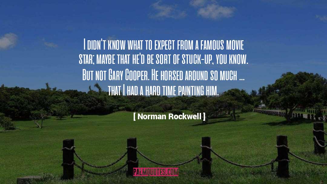Gary Cooper quotes by Norman Rockwell