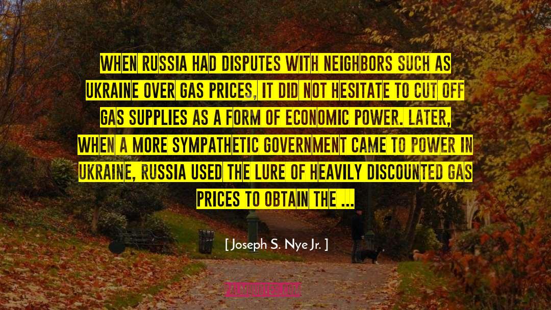 Gas Prices quotes by Joseph S. Nye Jr.