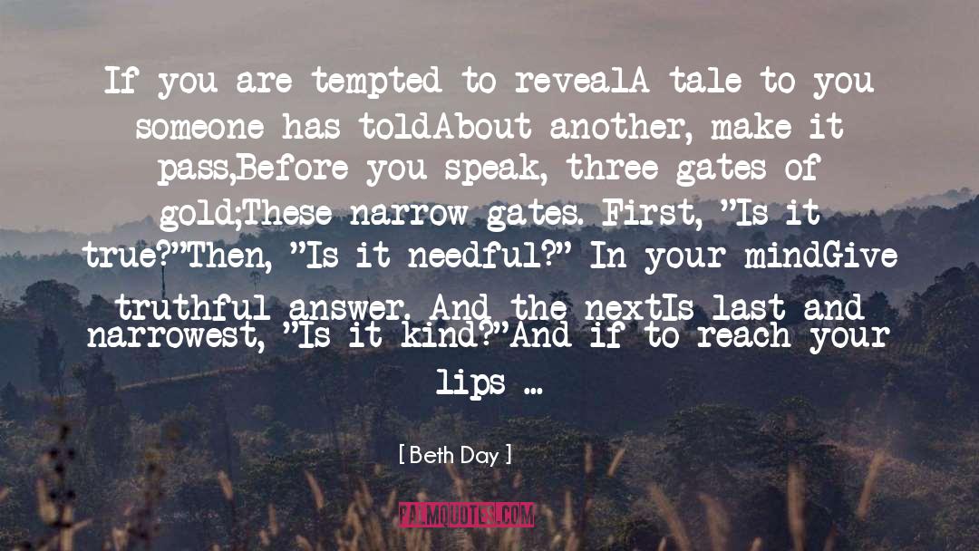 Gateways quotes by Beth Day