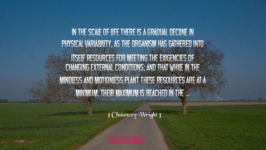 Gathered quotes by Chauncey Wright