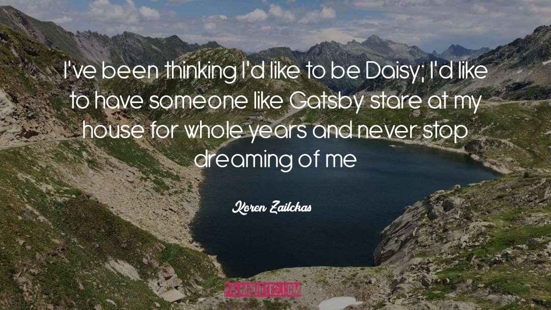 Gatsby quotes by Koren Zailckas
