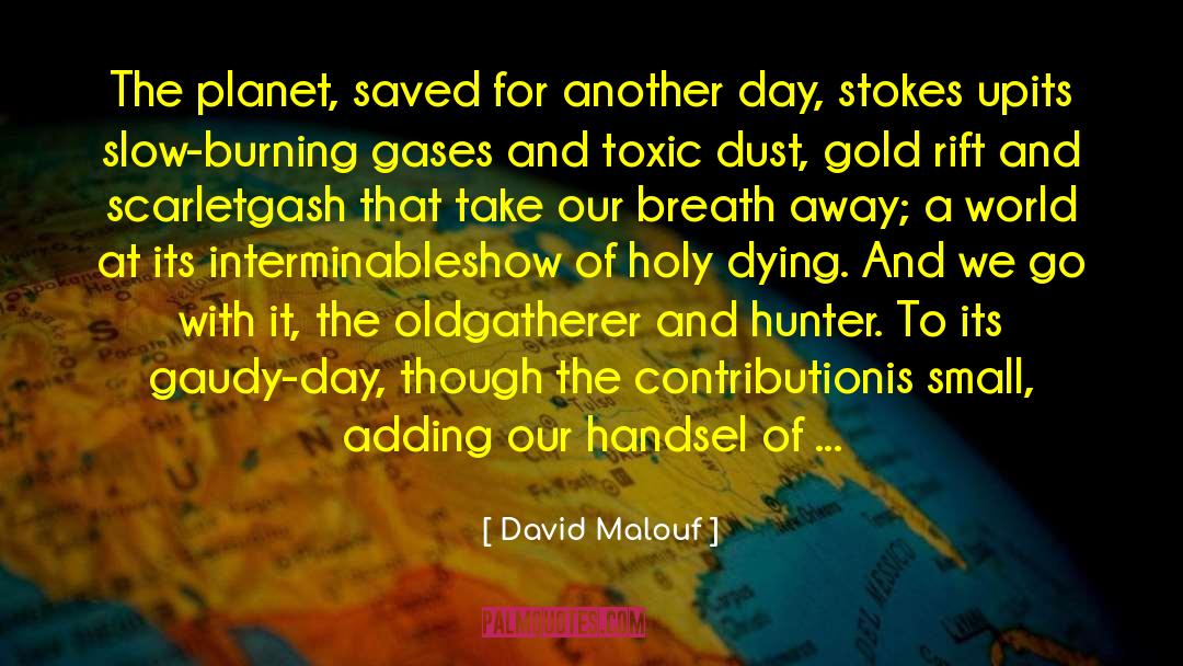 Gaudy quotes by David Malouf