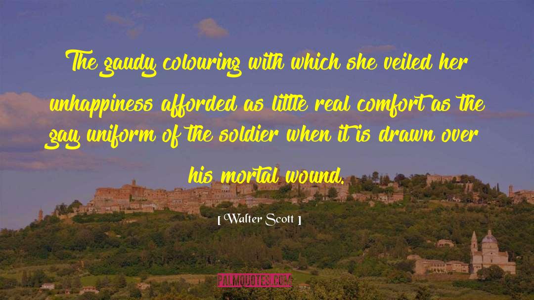 Gaudy quotes by Walter Scott