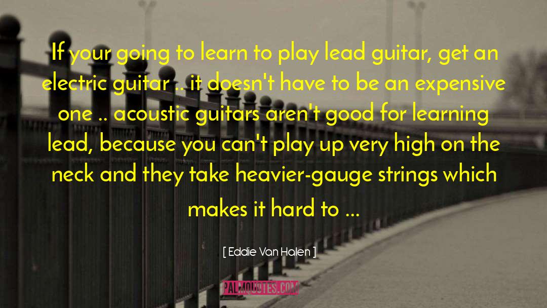 Gauges quotes by Eddie Van Halen