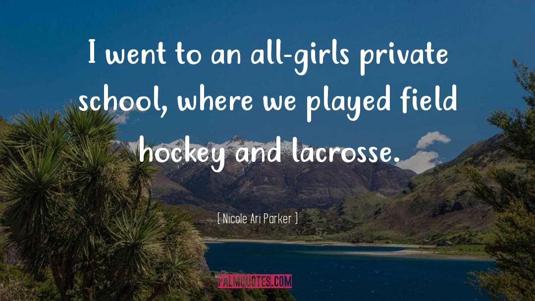 Gaunce Hockey quotes by Nicole Ari Parker