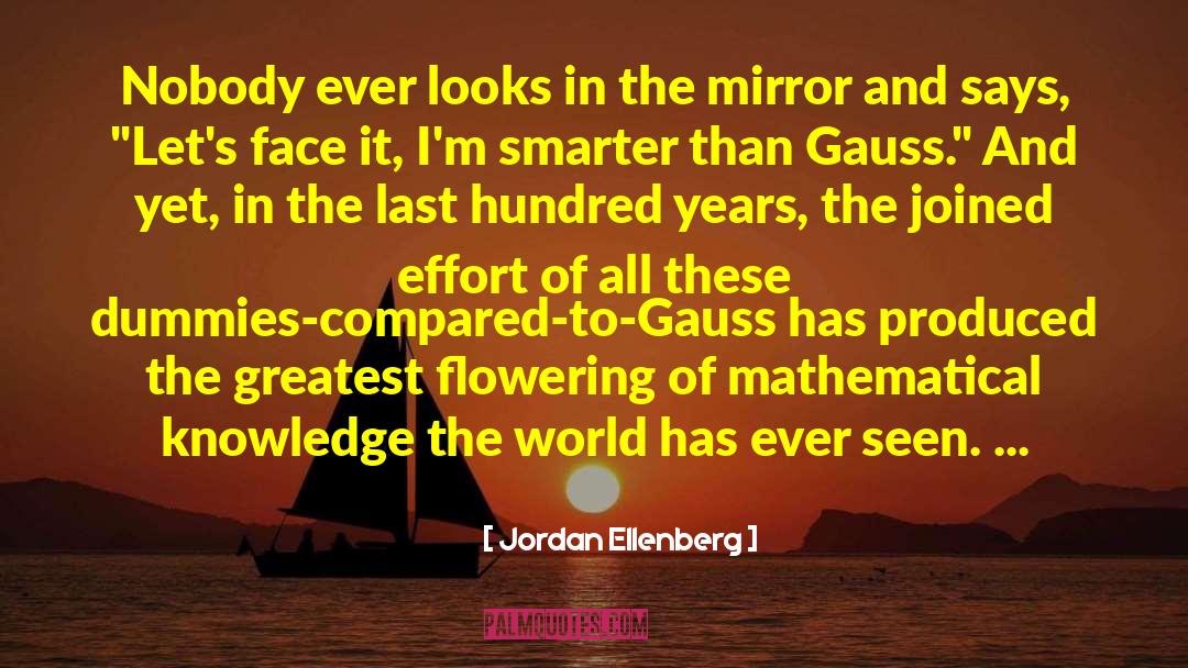 Gauss quotes by Jordan Ellenberg