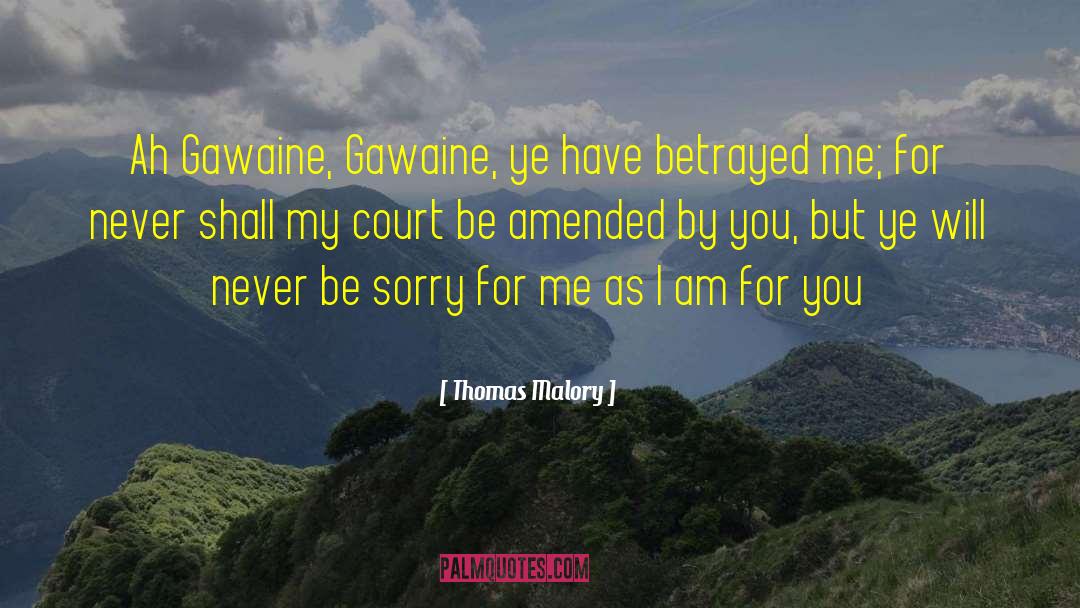 Gawaine quotes by Thomas Malory