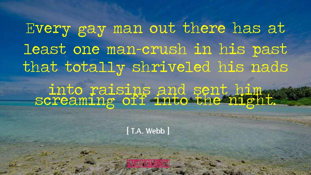 Gay Authors quotes by T.A. Webb