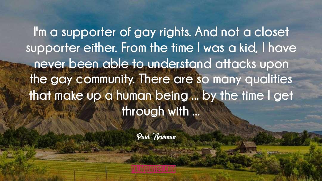 Gay Community quotes by Paul Newman