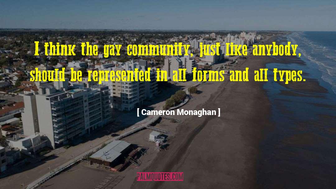 Gay Community quotes by Cameron Monaghan