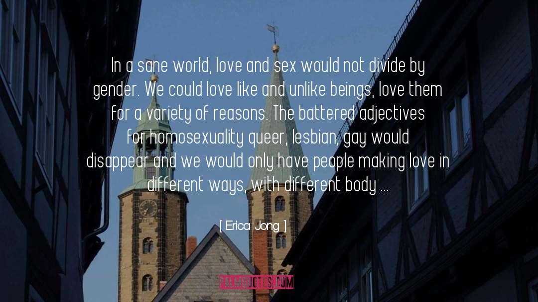 Gay Lovers quotes by Erica Jong