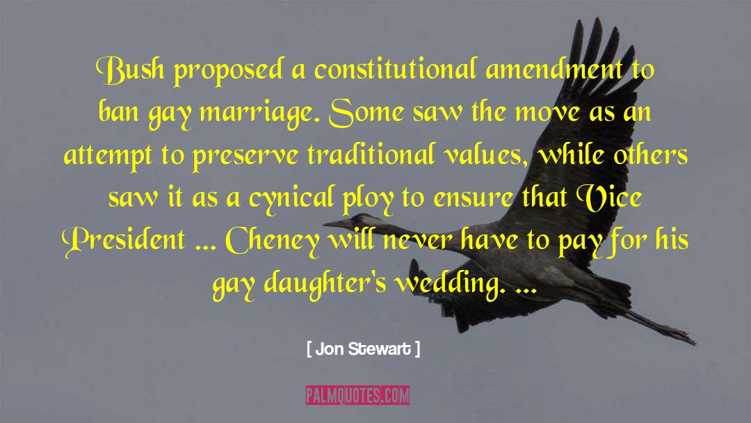 Gay Marriage quotes by Jon Stewart