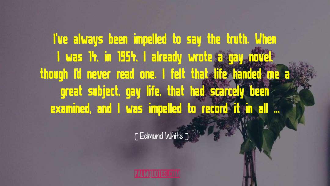 Gay Novel quotes by Edmund White