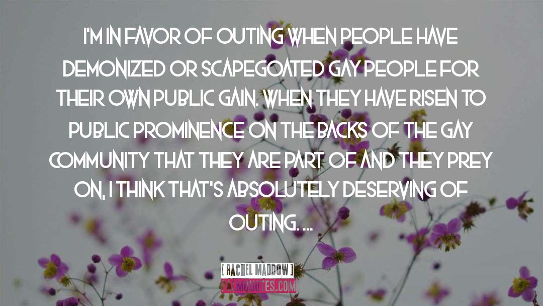 Gay People quotes by Rachel Maddow