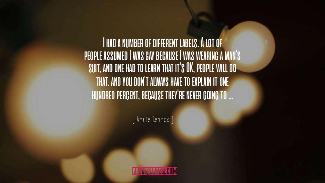 Gay People quotes by Annie Lennox