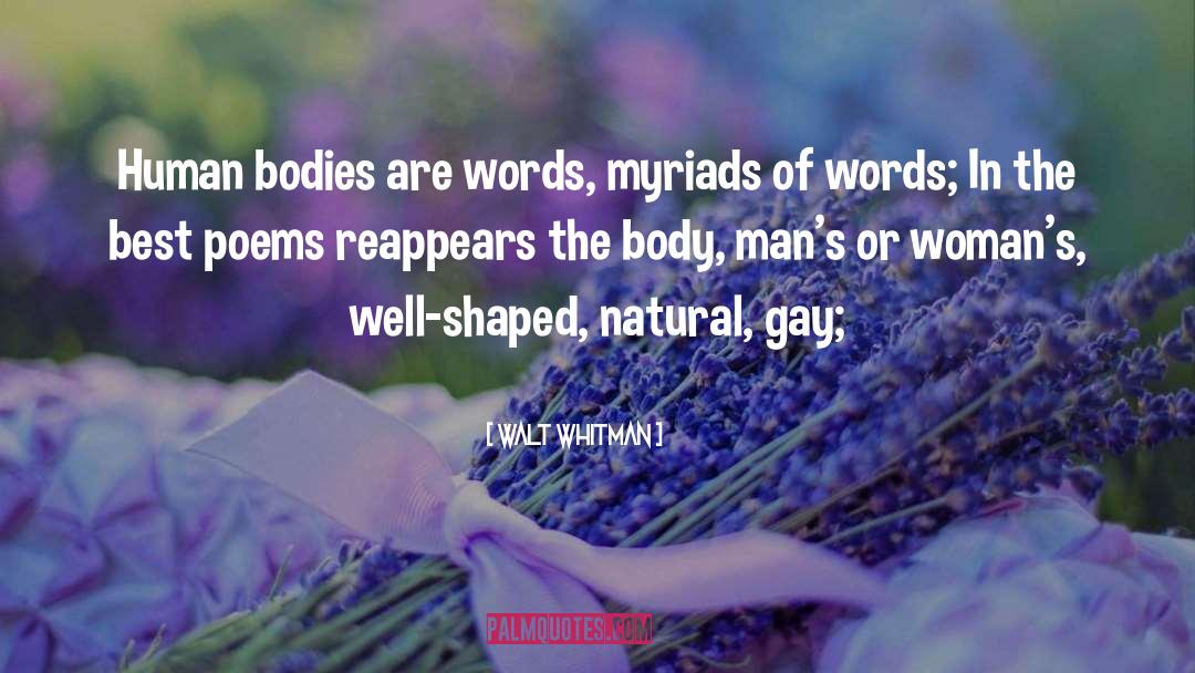 Gay quotes by Walt Whitman