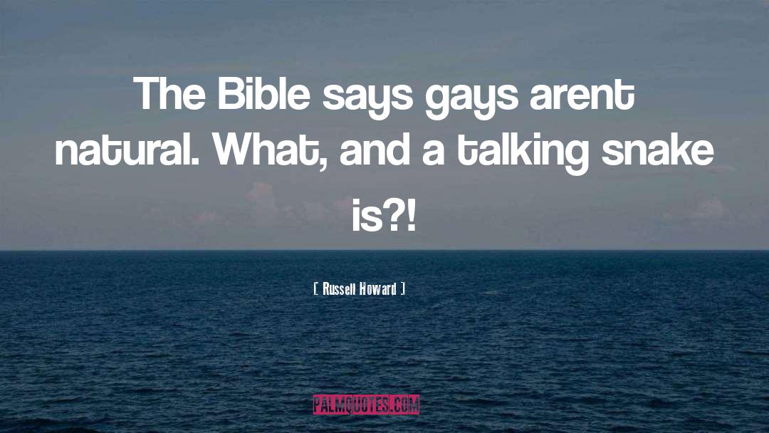 Gays quotes by Russell Howard