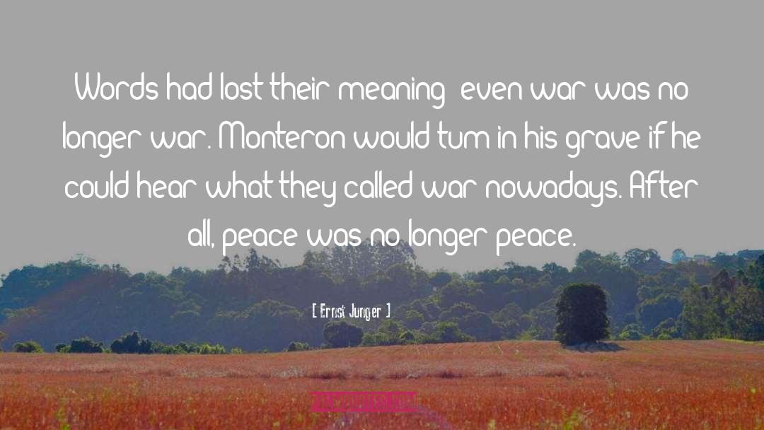 Gaza War quotes by Ernst Junger