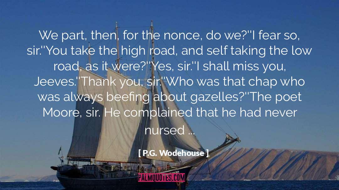 Gazelle quotes by P.G. Wodehouse