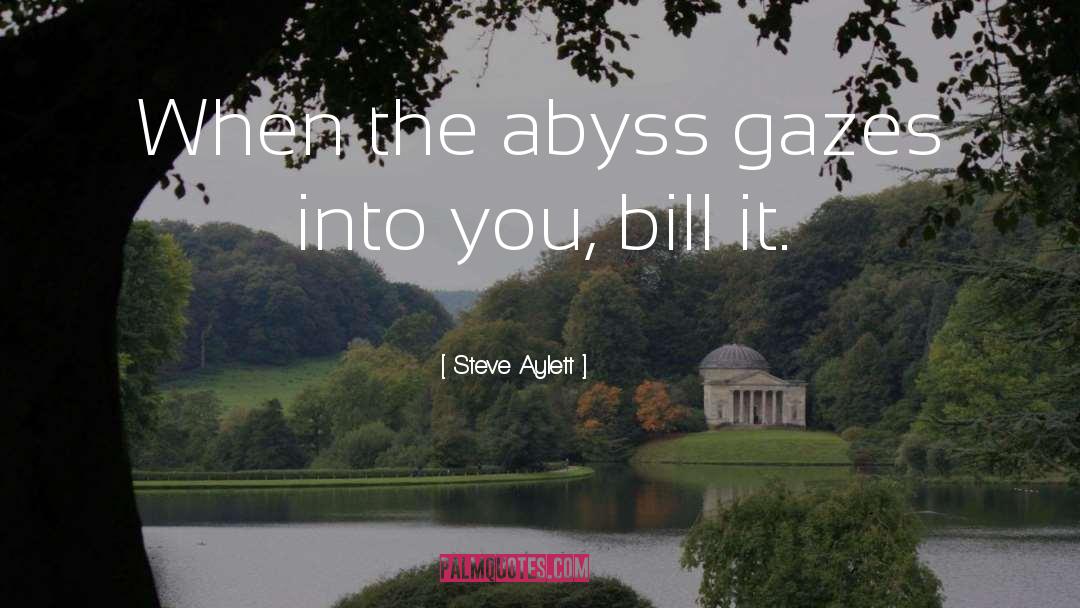 Gazes quotes by Steve Aylett