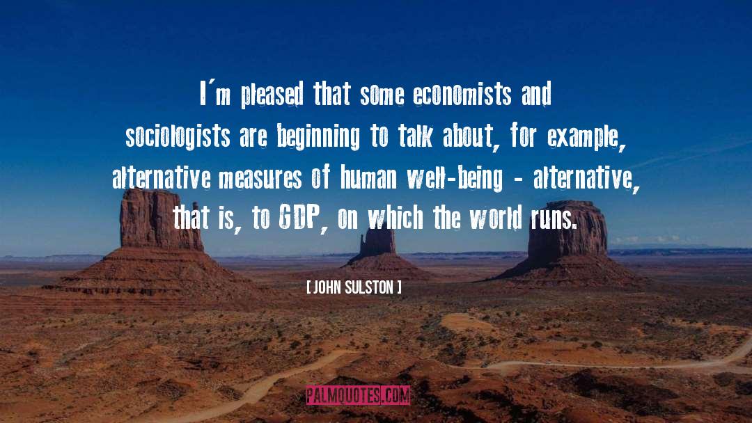 Gdp quotes by John Sulston