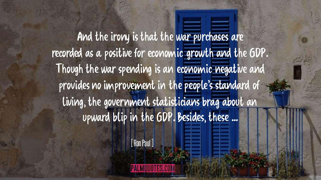 Gdp quotes by Ron Paul