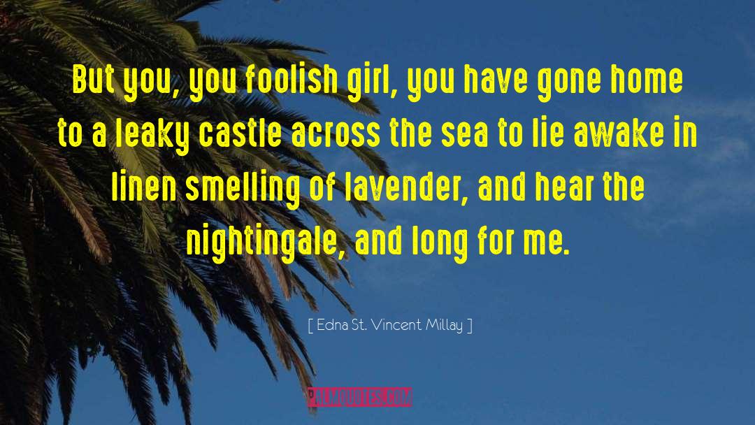 Gediminas Castle quotes by Edna St. Vincent Millay