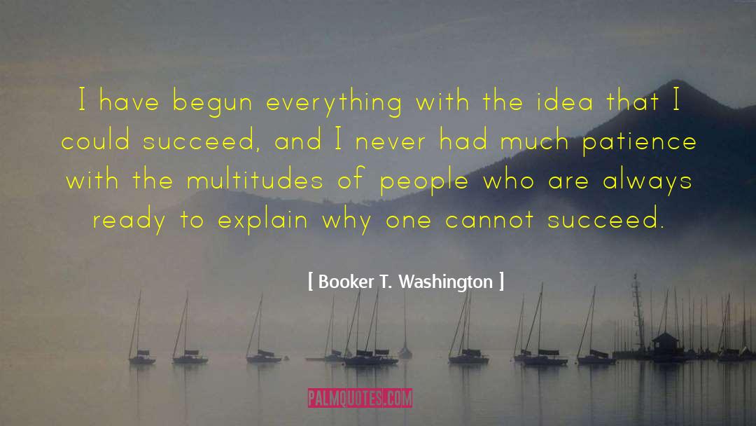 Geeky People quotes by Booker T. Washington