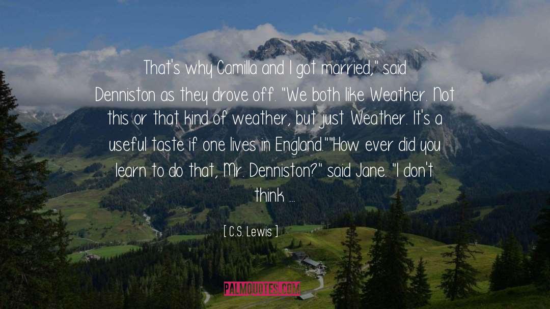 Gelid Weather quotes by C.S. Lewis