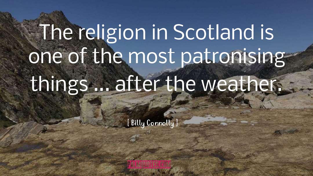 Gelid Weather quotes by Billy Connolly
