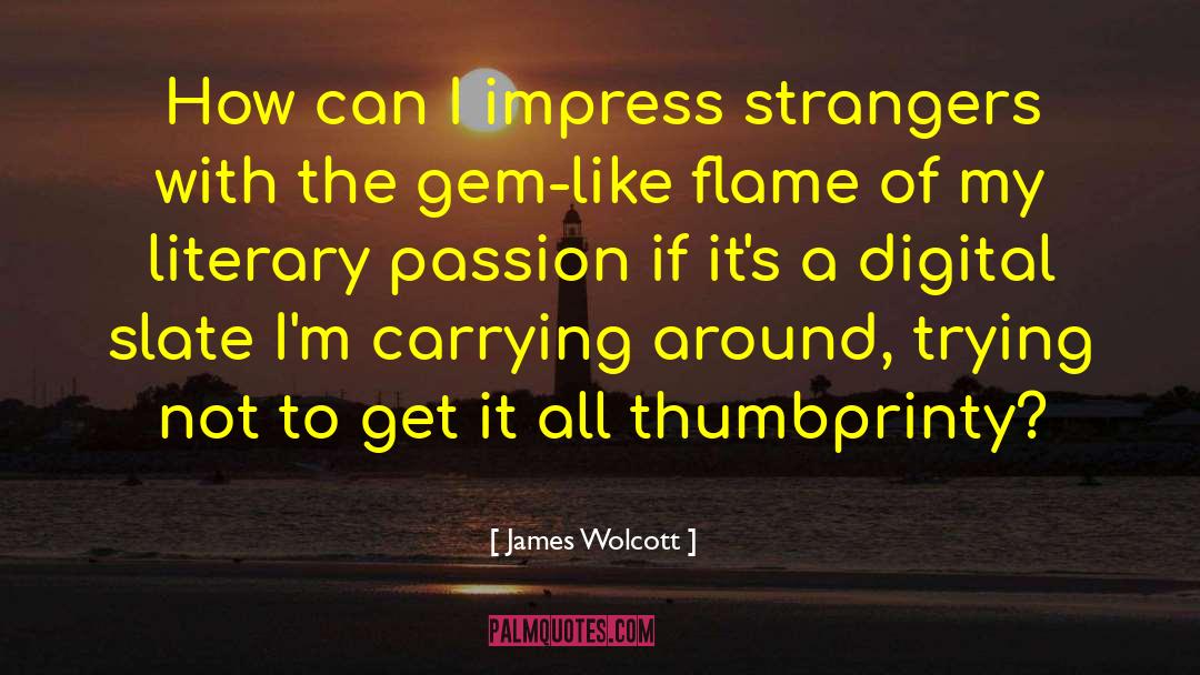 Gem quotes by James Wolcott