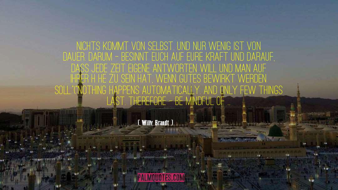 Gemeinsame Zeit quotes by Willy Brandt