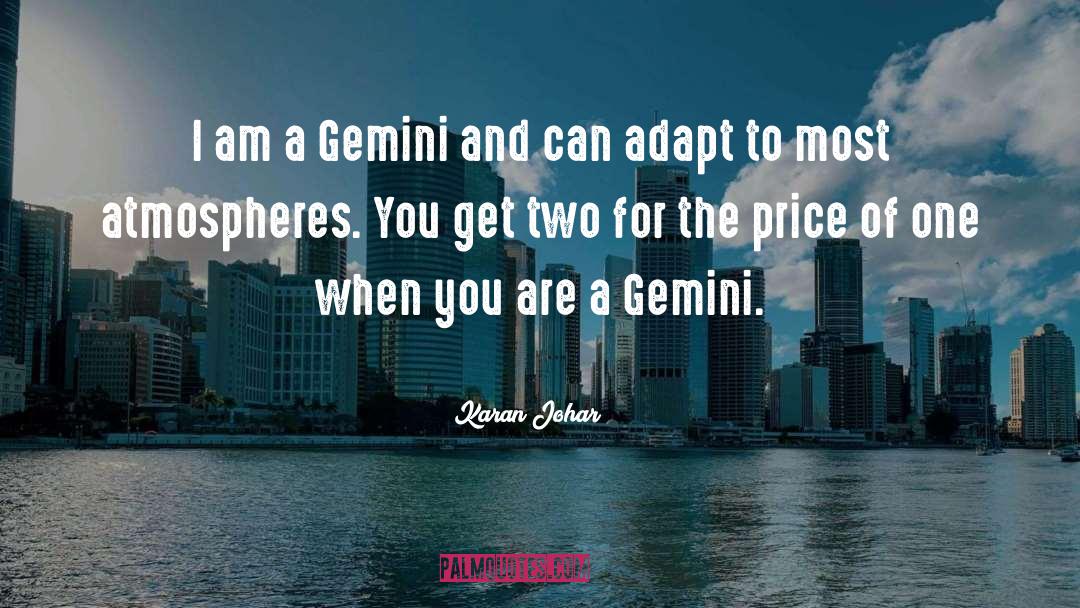 Gemini quotes by Karan Johar