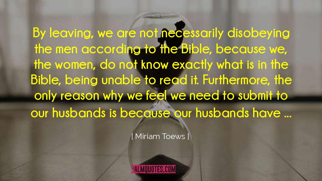 Gender Critical Feminism quotes by Miriam Toews