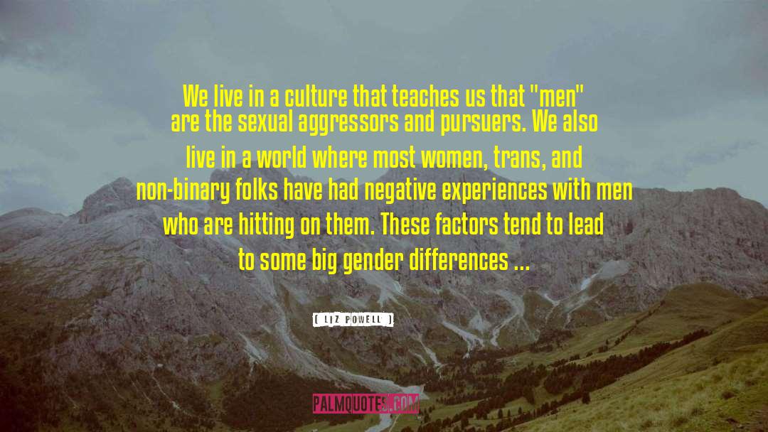 Gender Differences quotes by Liz Powell