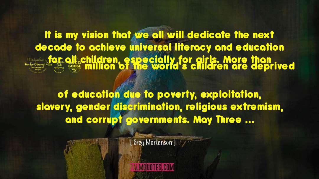 Gender Discrimination quotes by Greg Mortenson