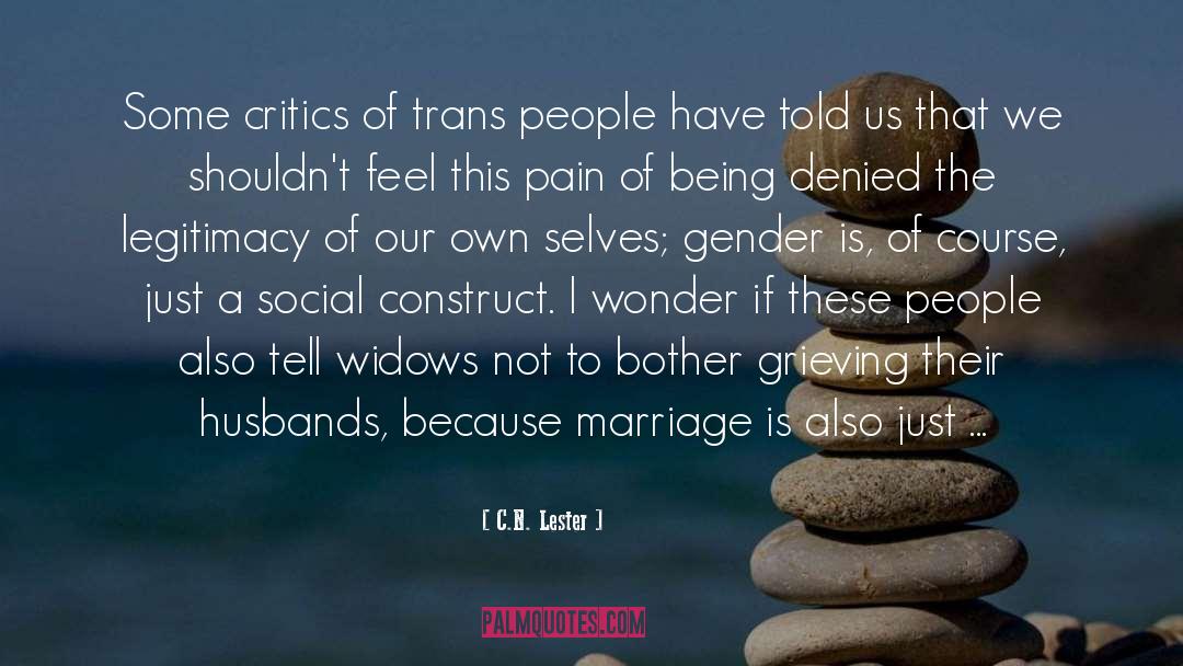 Gender Dynamics quotes by C.N. Lester