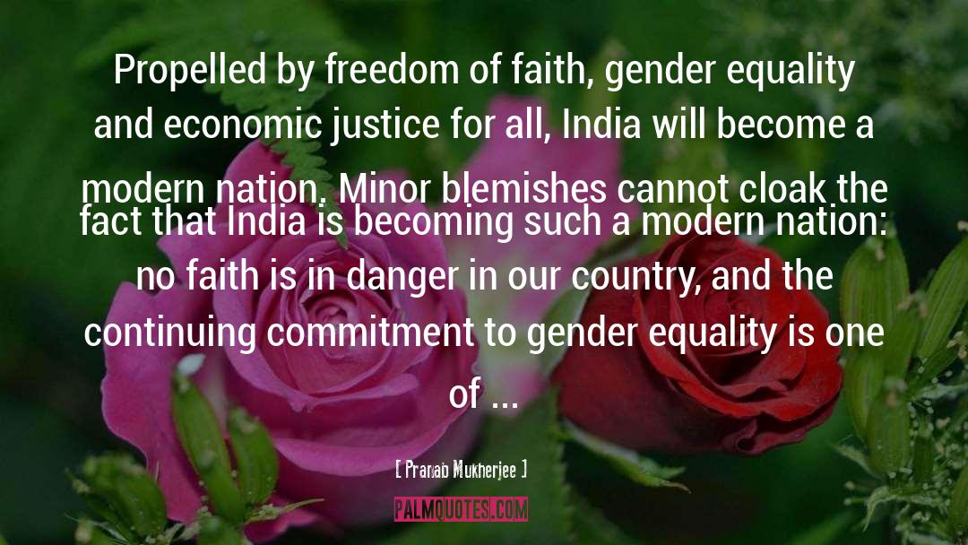 Gender Equality quotes by Pranab Mukherjee