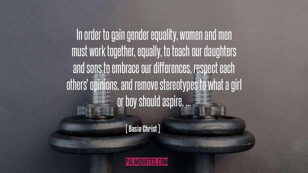 Gender Equality quotes by Basia Christ