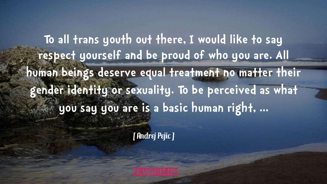 Gender Identity quotes by Andrej Pejic