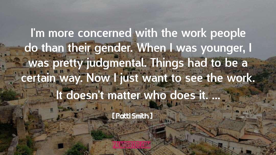 Gender Imbalance quotes by Patti Smith