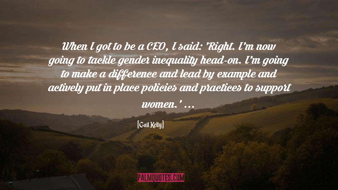 Gender Inequality quotes by Gail Kelly