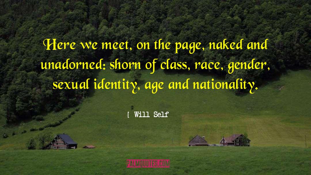 Gender Nonbinary quotes by Will Self