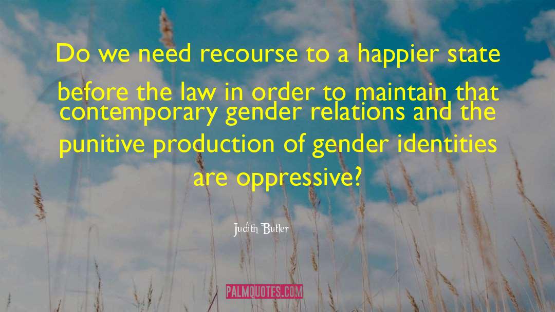 Gender Relations quotes by Judith Butler