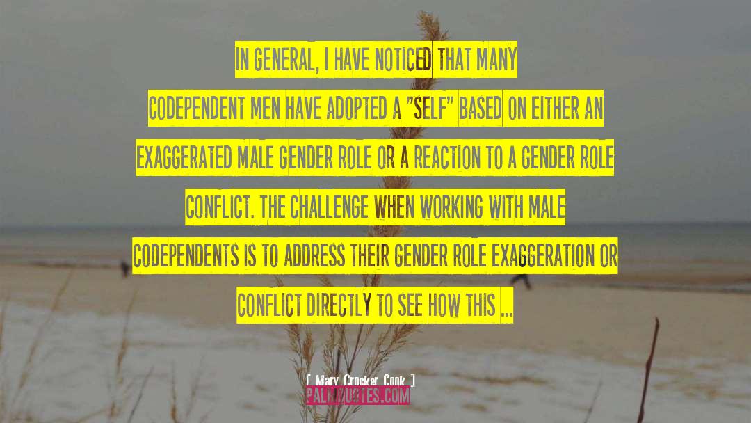 Gender Role quotes by Mary Crocker Cook