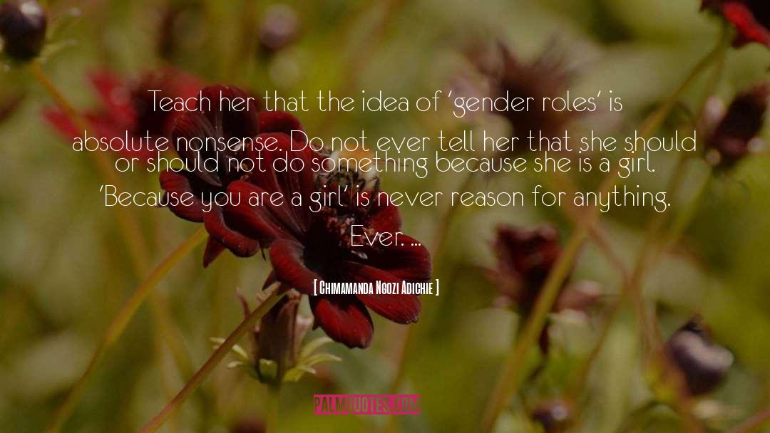 Gender Roles quotes by Chimamanda Ngozi Adichie