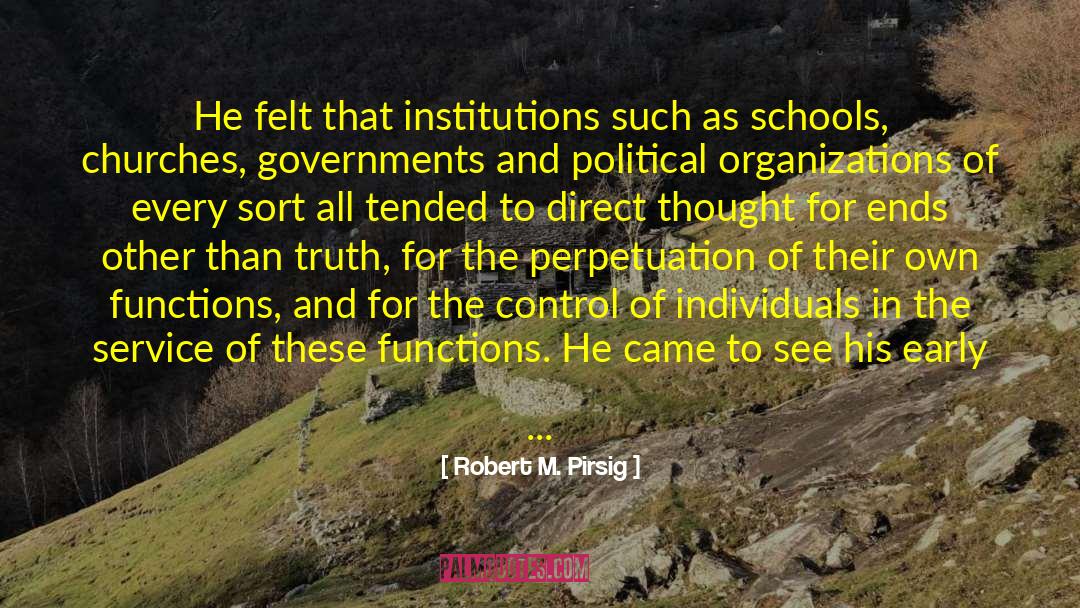 Gendered Institutions quotes by Robert M. Pirsig
