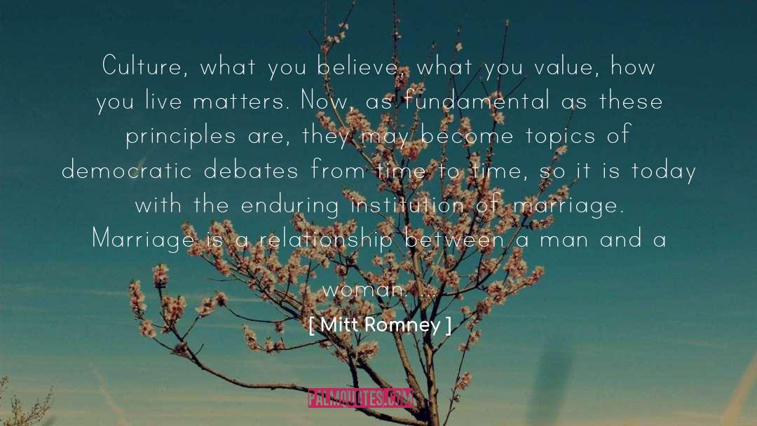 Gendered Institutions quotes by Mitt Romney